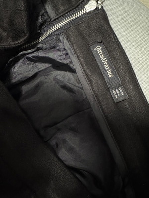 Stradivarius mini skirt, black, size S