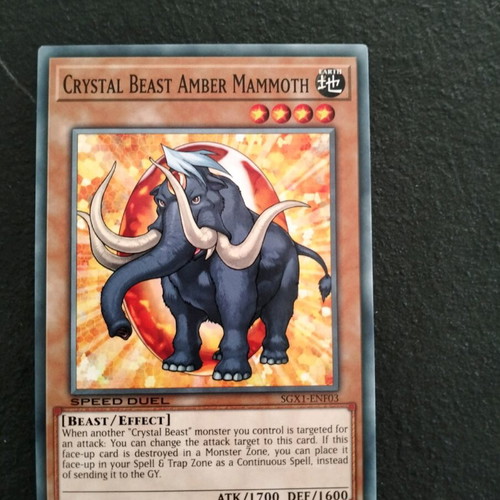 Crystal Beasts Yu-Gi-Oh SXG1 new cards in sleeve