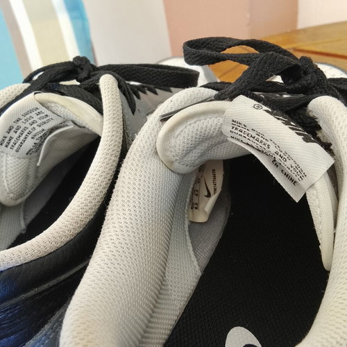 Nike Dunk Low sneakers used, size 43, tricolor white black grey