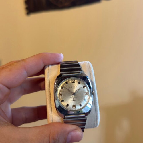 Ector watch vintage used with incablock calibre from 1965
