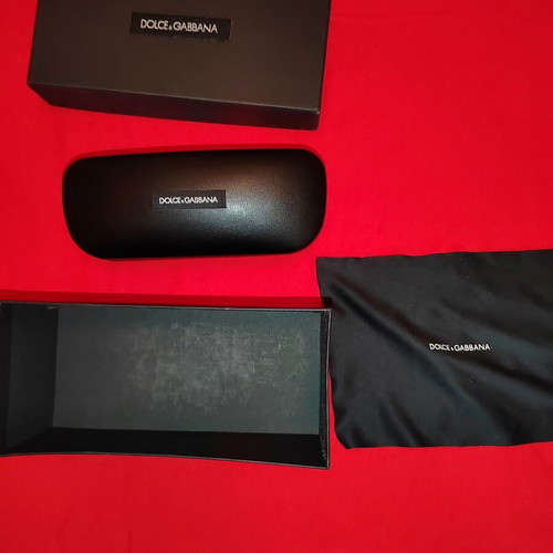 Dolce & Gabbana full glasses case set like new, black