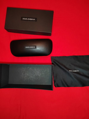 Dolce & Gabbana full glasses case set like new, black