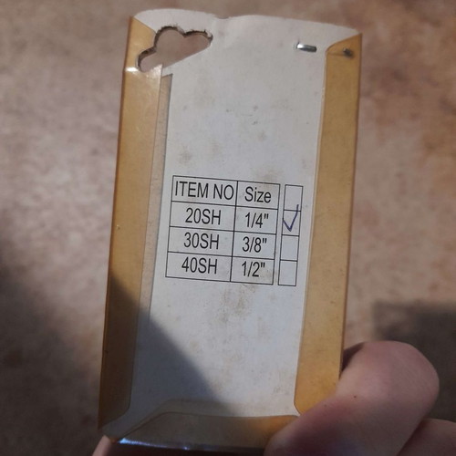 Quick connect stainless steel 20SH 1/4" connection new