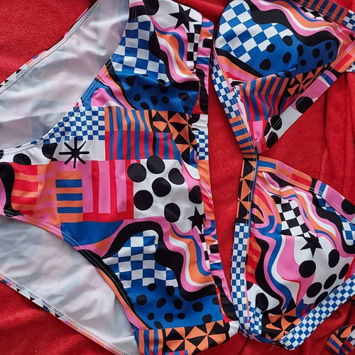 Shein plus size bikini swimsuit new multicolor 7XL (fits 4XL)