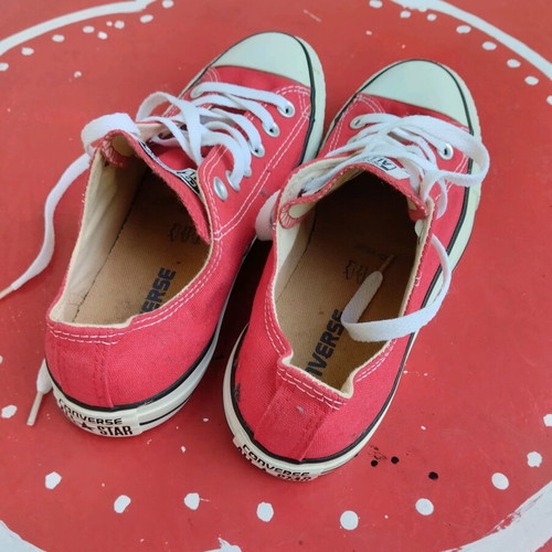 All Star casual shoes new, white and red