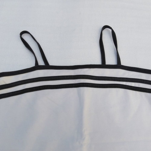 White crop top with black stripes like new