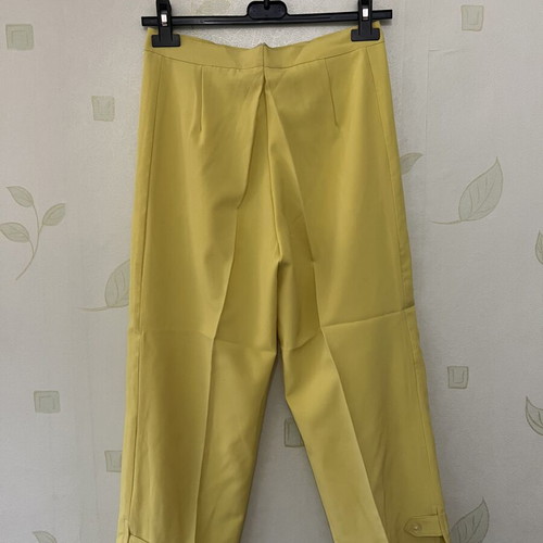 A-Style Yellow Women's Summer Pants 3/4 Length New