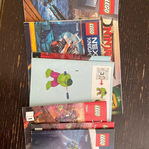 Manual Lego instruction books used, assorted