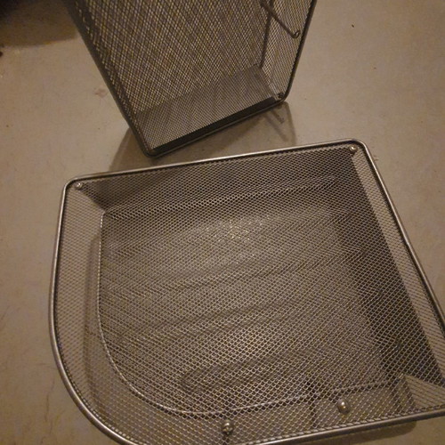 File box used, 2 metal holders for filing
