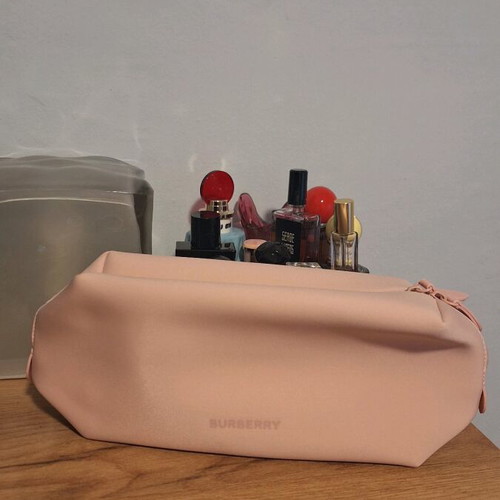 Burberry cosmetic bag new pink