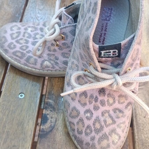Eb Shoes leather girls' boots size 30 used pink and gold
