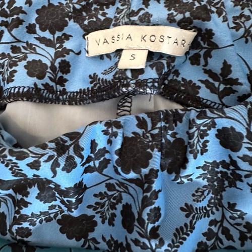 Vassia Kostara leggings blue like new, size S