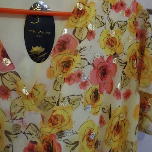 Long colorful wrap dress like new, size M