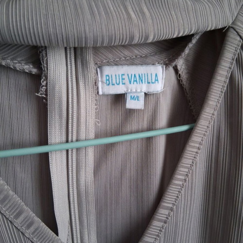 Blue Vanilla airy blouse/dress M/L like new, grey