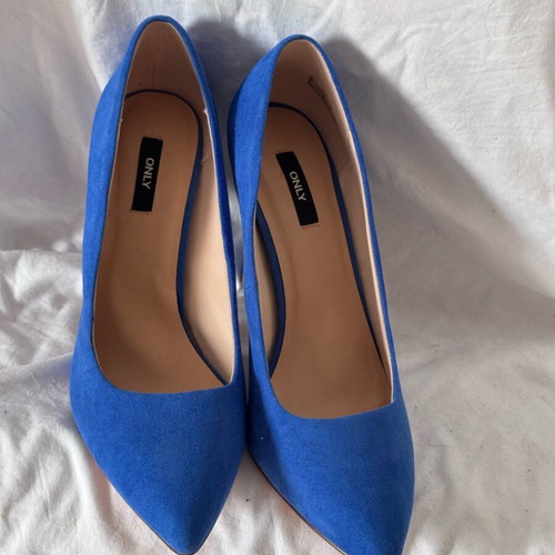 Only pumps new, blue, size 41 pointed toe