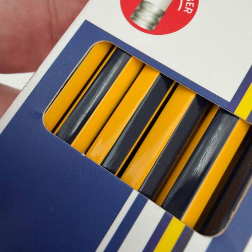 Set of 12 graphite pencils with erasers and 400 Post-its 51x51mm brand new