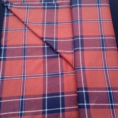 Vintage stock fabrics new, checkered and plain, heavy weave