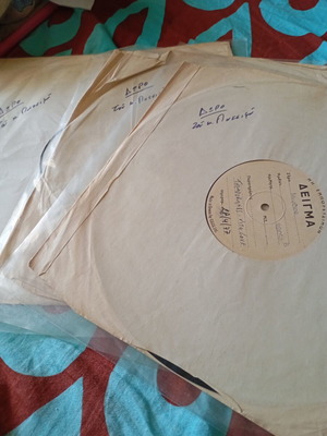 Test press records used, 3 Greek entechno vinyls 1977-1979