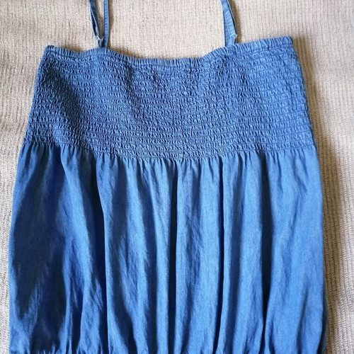 E&D Denim Jumpsuit cotton, like new, size L/XL, blue