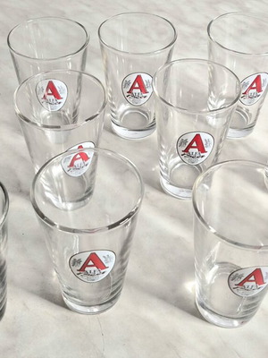 Alfa Beer glass set, 250 ml, new