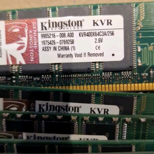 DDR 256MB RAM memories used, total 25 pieces