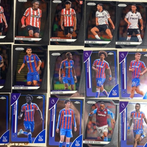 Topps Chrome and Panini Prizm Premier League Collection new