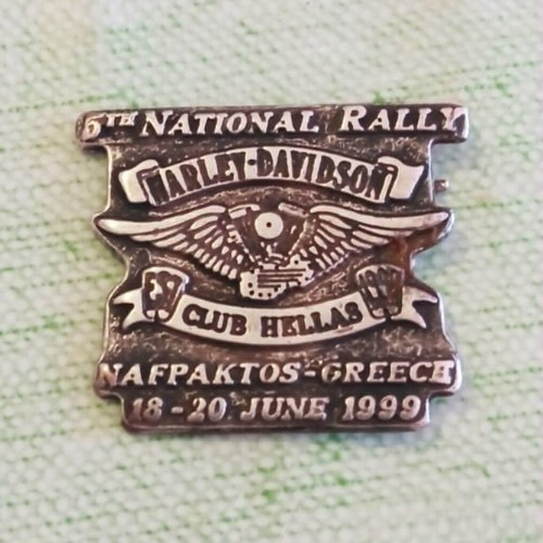 Harley-Davidson Club Hellas 5th National Rally 1999 vintage καρφίτσα μεταχειρισμένη