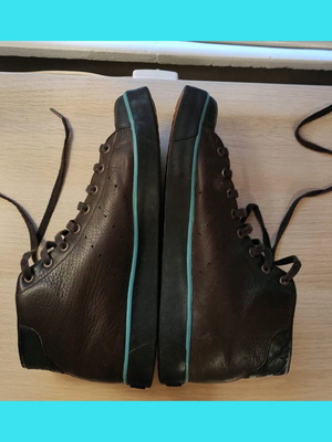 Adidas Stan Smith safety toe shoes used, brown, size 46