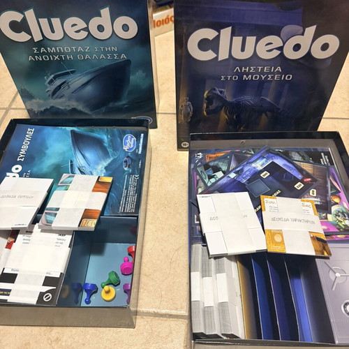 Cluedo board games pack of 2, new, mystery escape room