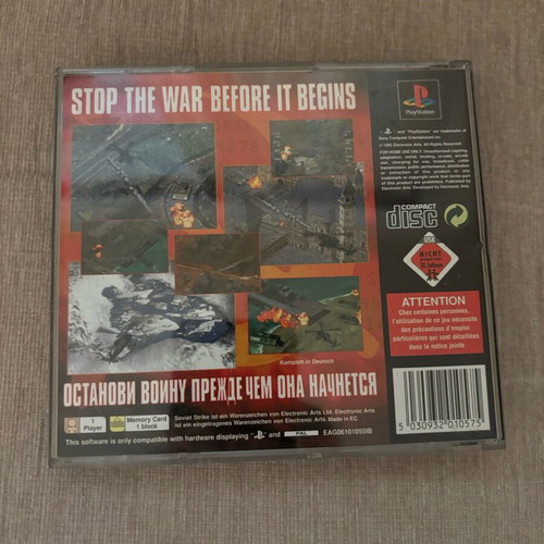 Soviet Strike PlayStation 1 PS1 game used, complete