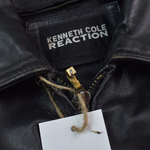 Vintage Kenneth Cole Reactions leather jacket used, size M
