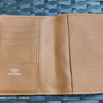 Hermes document case used, brown leather