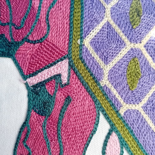 Cotton embroidered sofa pillowcases 45×45 cm new, set of 2