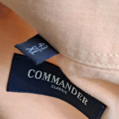 Commander Classic men's shirt used, salmon color, size XL