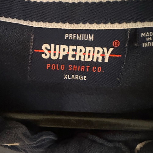 Ανδρικό polo Superdry XL σε εξαιρετική κατάσταση, μπλε