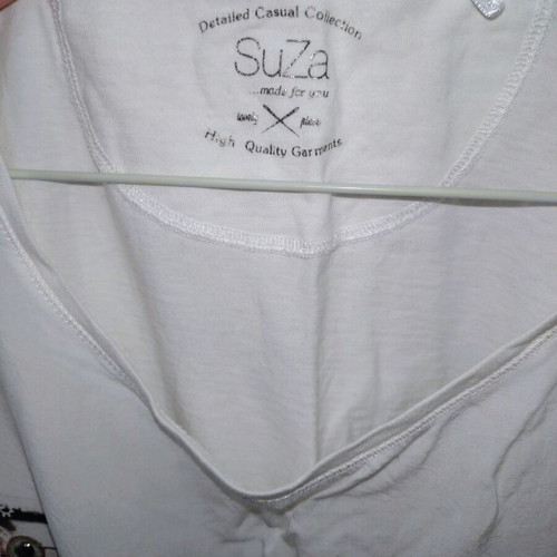 White cotton T-shirt XL SuZa brand new