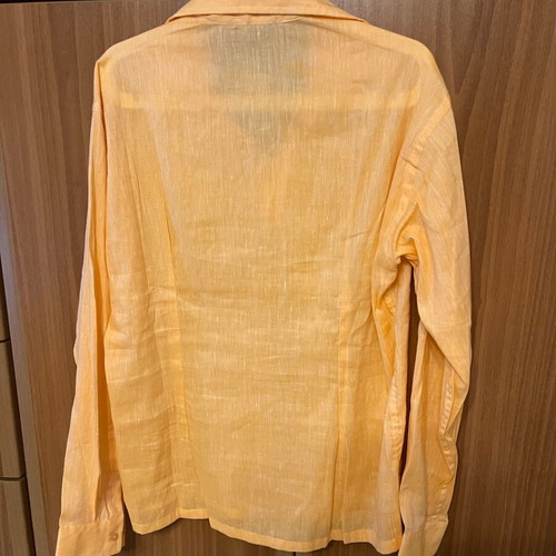 Men's linen shirt Vittorio Artist size L orange like new