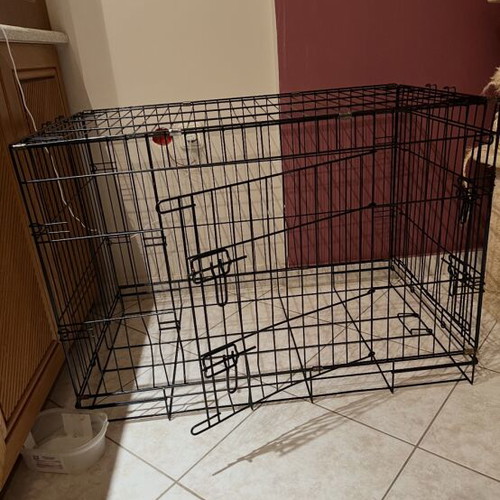 Dog cage foldable used 92x56x66 cm
