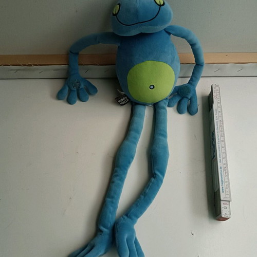 Plush frog used