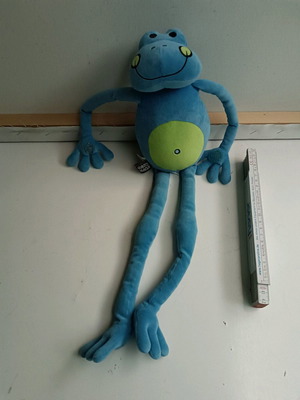 Plush frog used