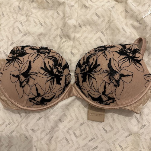 Intimissimi bra 75C like new, black and beige, push up