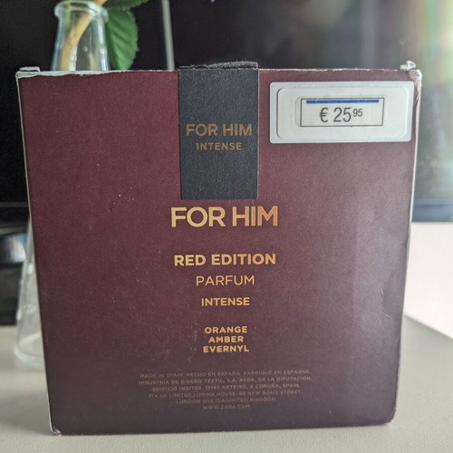 ZARA For Him Red Edition Intense Parfum 100ml like new