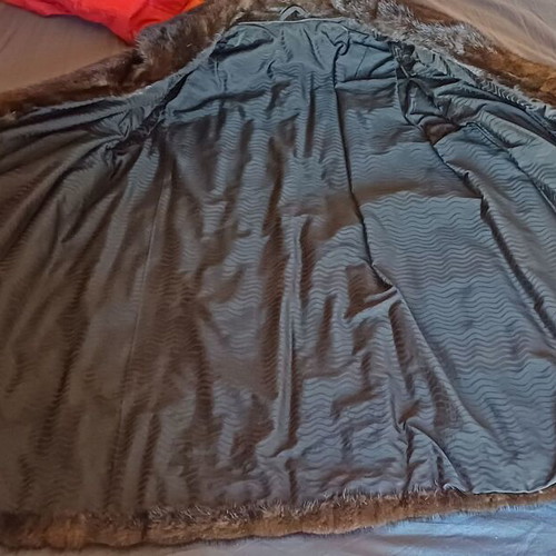 Vintage Mink Fur Coat N. Pavlidis Thessaloniki like new, dark brown