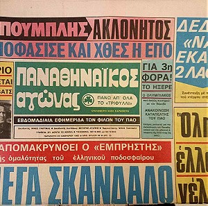 Εφημερίδες ΠΑΝΑΘΗΝΑΊΚΟΣ ΑΓΩΝΑΣ 1982