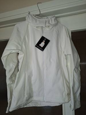 B&C Collection women's softshell jacket with hood new, white