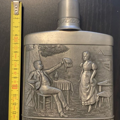 Tin flask used