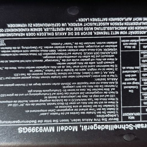 TopCraft MW9399GS universal fast charger with timer like new
