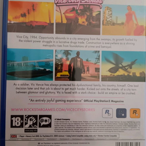 Grand Theft Auto: Vice City Stories PS2 new sealed 2007