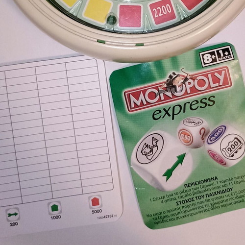 Monopoly Express board game, Hasbro, 2005