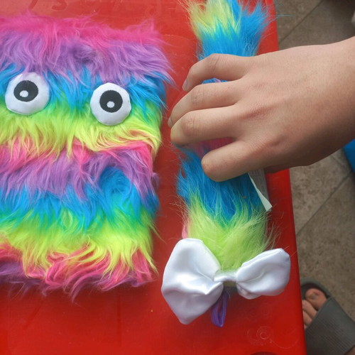 Monster, Unicorn & Labubu Fuzzy Rainbow Accessories Set new